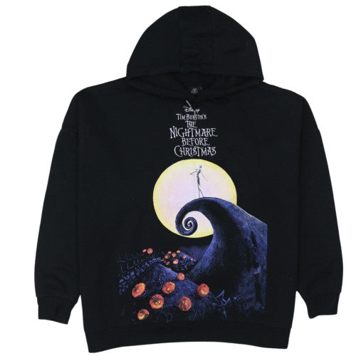 Primark Men Black The Nightmare Before Christmas Hoodie L Pullover Fleece
