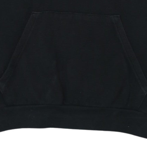 Adidas Men’s Black Pullover Hoodie L Logo Sports Fleece Sweatshirt