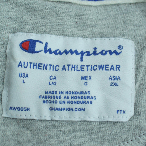 Champion Men's Brown Pullover Hoodie L Regular Fit Sportswear