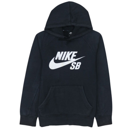 Nike SB Men's Black Pullover Hoodie M Fleece Logo Skate Sweatshirt