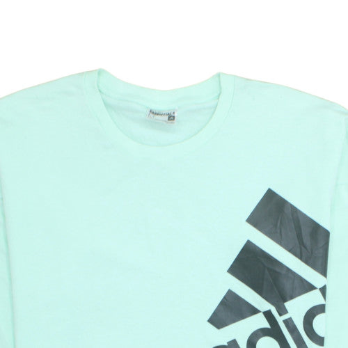 Adidas Womens Mint Green Long Sleeve Crew Neck Sweatshirt Size M