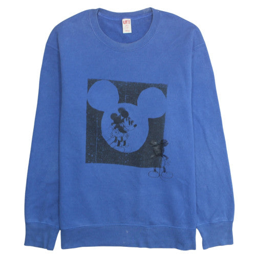 Uniqlo Men’s Blue Disney Graphic Pullover Sweatshirt XL
