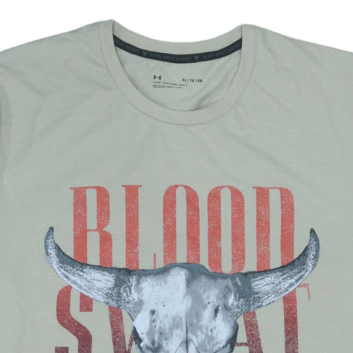 Under Armour Men’s Beige XL Blood Sweat Respect Graphic T-Shirt