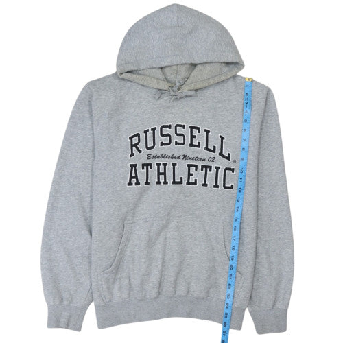 Russell Athletic Men's Grey Pullover Hoodie L Sports Style