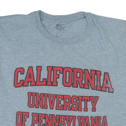 Champion Men's Grey California University Graphic T-Shirt XL