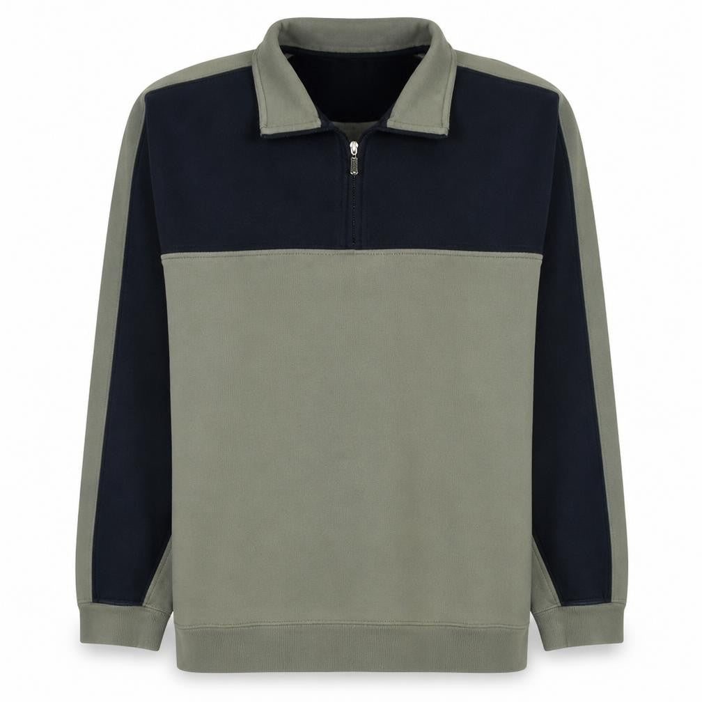 Adidas Men's Green 1/4 Zip Fleece Sweatshirt Size M