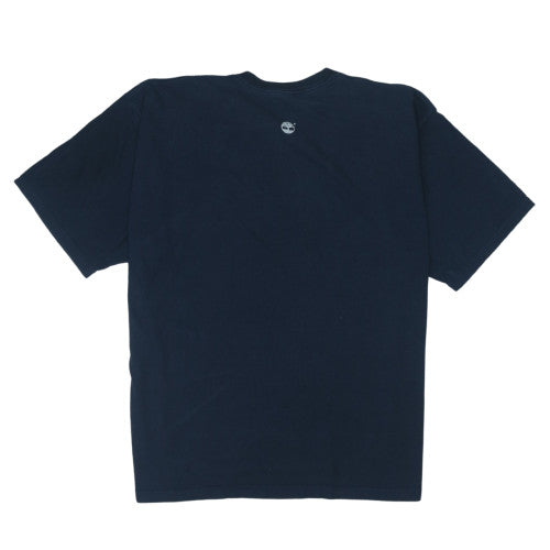 Timberland Men's Navy Blue XL Graphic Cotton T-Shirt