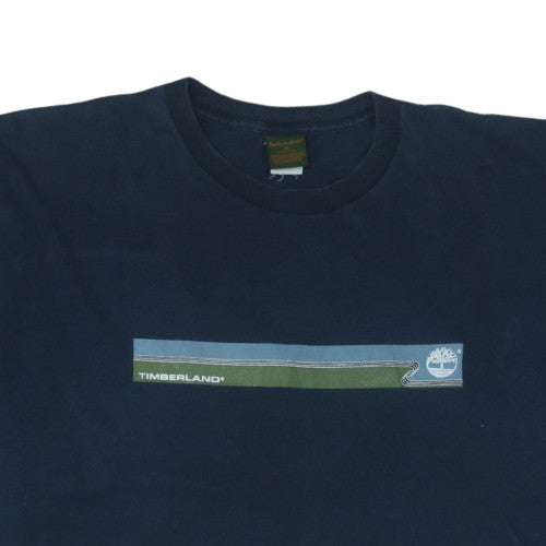 Timberland Men's Navy Blue XL Graphic Cotton T-Shirt