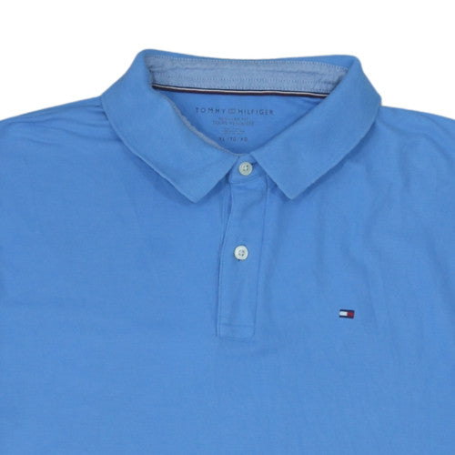 Tommy Hilfiger Men's Blue Regular Fit Cotton Polo Shirt XL
