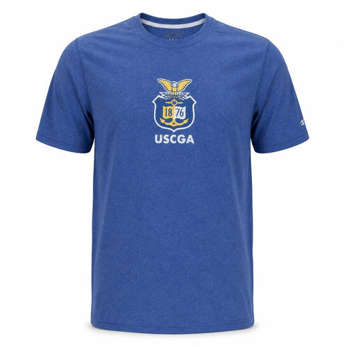 Champion Men's Blue USCGA Graphic Athletic T-Shirt Size L