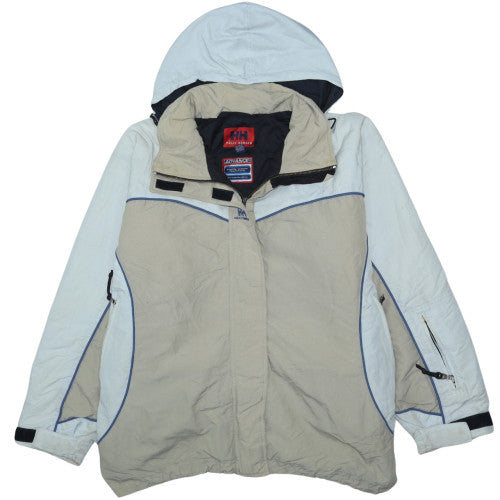 Helly Hansen Mens Beige L Hooded Parka Waterproof Jacket