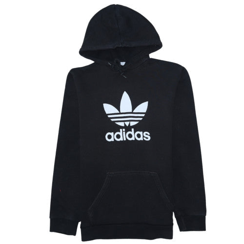 Adidas Men's Black Pullover Hoodie Size M Graphic Print Casual Sweatshirt