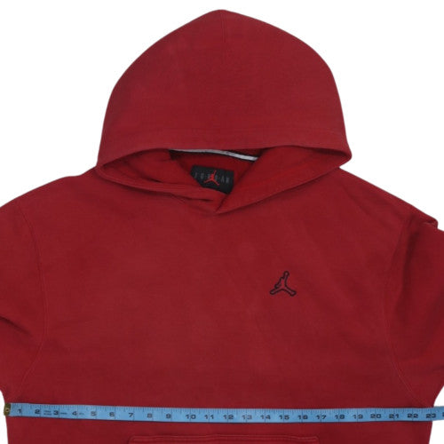 Nike Air Jordan Red Men's Pullover Hoodie Size L Regular Fit