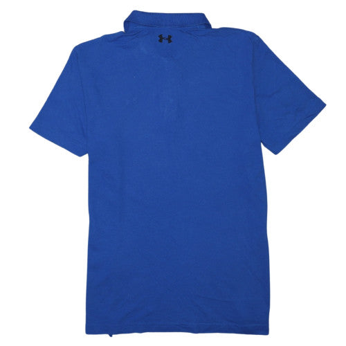 Under Armour Men's Blue HeatGear Polo Shirt XL Loose Fit