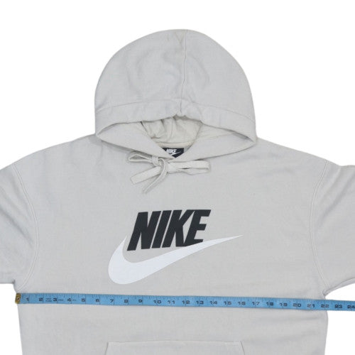 Nike Men's Grey Pullover Hoodie L Hooded Fleece Sweatshirt