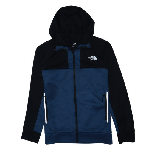 The North Face Mens Blue Full Zip Hoodie Size L Outdoor Fleece