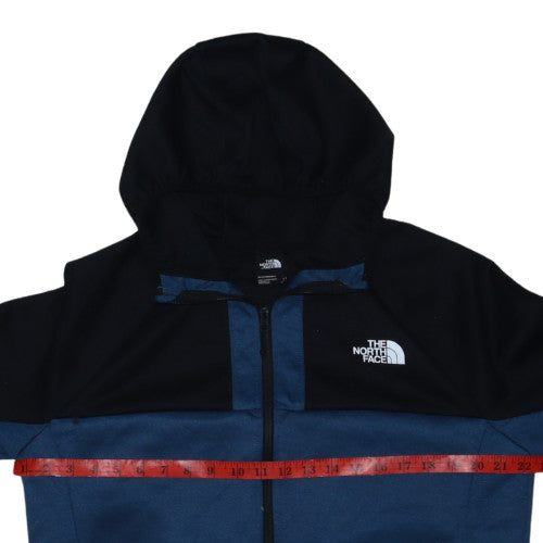 The North Face Mens Blue Full Zip Hoodie Size L Outdoor Fleece