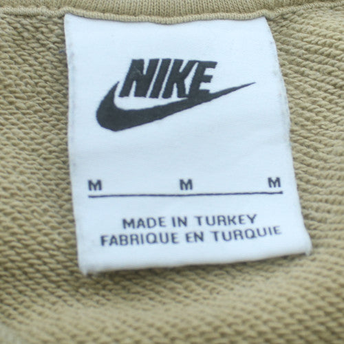 Nike Men's Beige Logo Crew Neck Pullover Sweatshirt M