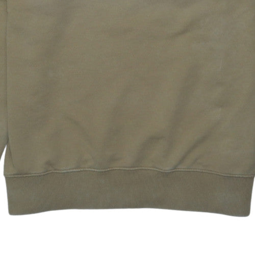 Nike Men's Beige Logo Crew Neck Pullover Sweatshirt M