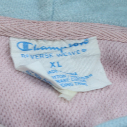 Champion Men's Pink Reverse Weave Pullover Hoodie XL
