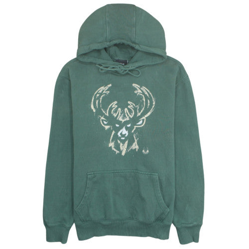 NBA Exclusive Men's Green Pullover Hoodie Size L Cotton Fleece