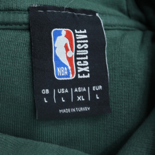 NBA Exclusive Men's Green Pullover Hoodie Size L Cotton Fleece