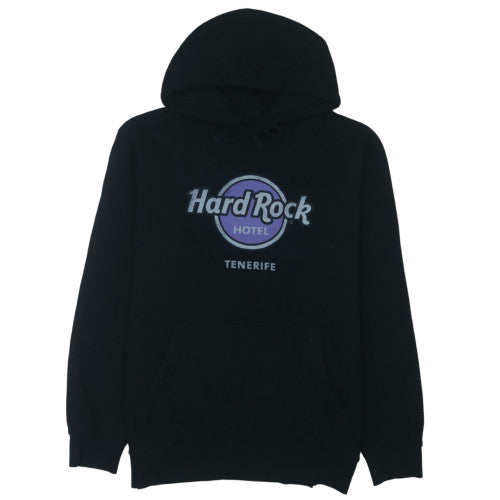 Hard Rock Hotel Men’s Black Pullover Hoodie Large Graphic Music Sweatshirt