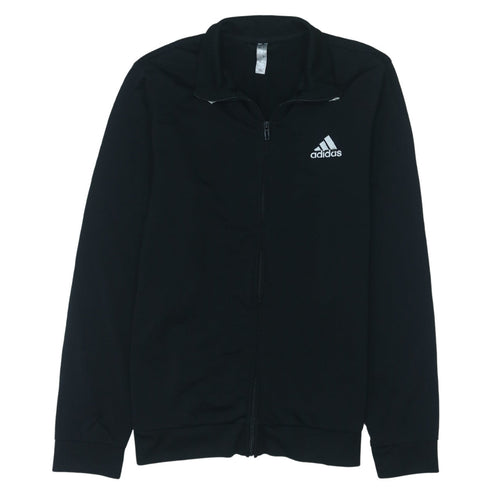 Adidas Men's Black Track Jacket L Full Zip Activewear