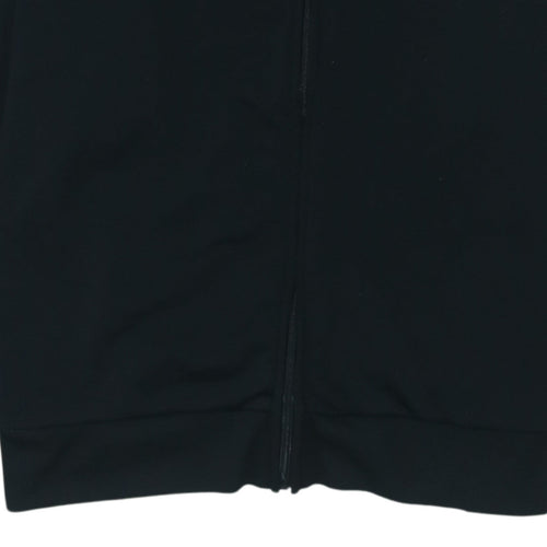 Adidas Men's Black Track Jacket L Full Zip Activewear