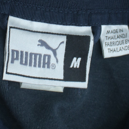Puma Men's Blue Full Zip Track Sweatshirt M Logo Sports Top