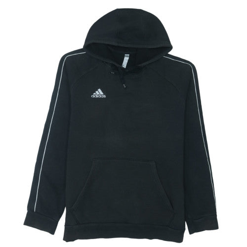 Adidas Mens Black Pullover Hoodie Size L Sports Fleece