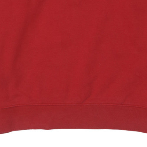 Nike Men's Red Pullover Crew Neck Sweatshirt L Regular Fit Sports