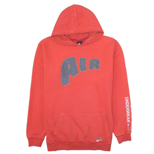 Nike Mens Red Pullover Hoodie XXL Graphic AIR Cotton Sweatshirt