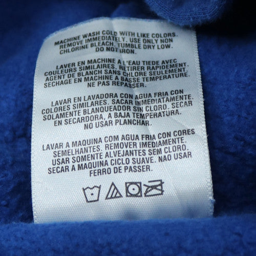 Adidas Men's Blue Pullover Hoodie M Dodgers Fleece Sweatshirt