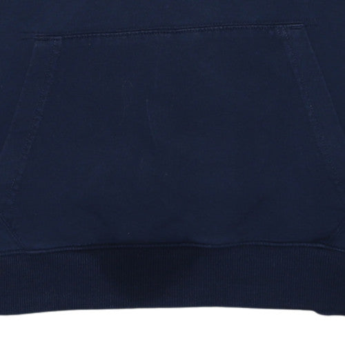Tommy Hilfiger Womens Navy Blue Pullover Hoodie Size 14 Cotton Blend
