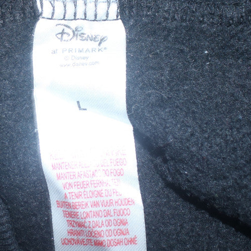 Disney Men Black L Sweatshirt Crew Neck Mickey Graphic Pullover