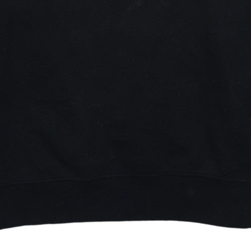 Disney Men Black L Sweatshirt Crew Neck Mickey Graphic Pullover