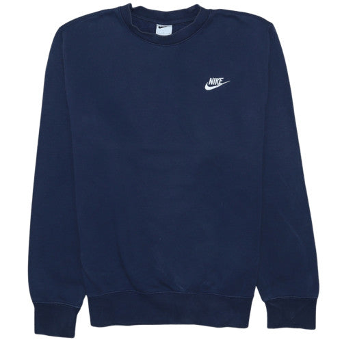 Nike Men’s Blue Pullover Sweatshirt Small Regular Fit Crew Neck