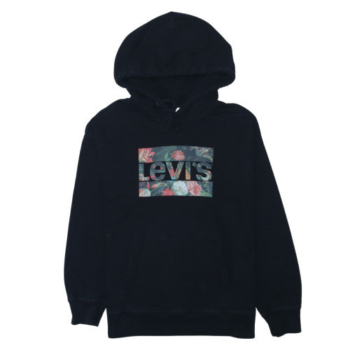 Levi's Men's Black Floral Logo Pullover Hoodie Size L