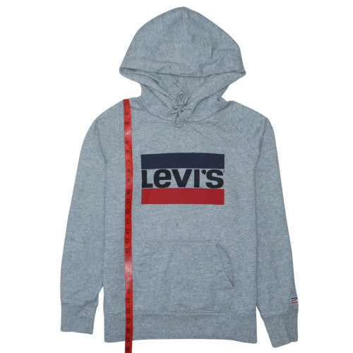 Levi's Men's Grey Pullover Logo Hoodie Size S Regular Fit