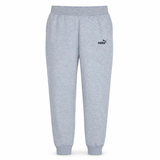 Puma Men's Grey Jogger Sweatpants S Regular Fit Elastic Waist