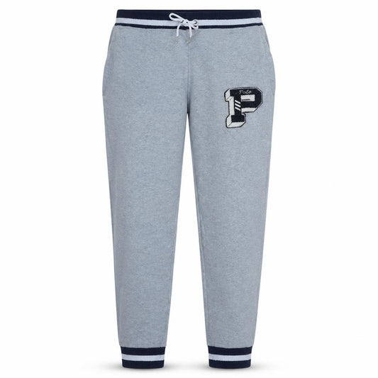 Ralph Lauren Men's Grey Jogger Trousers Size M Drawstring Waist