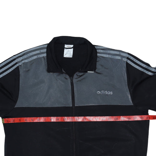 Adidas Mens Black 4XL Full Zip Sweatshirt Jacket