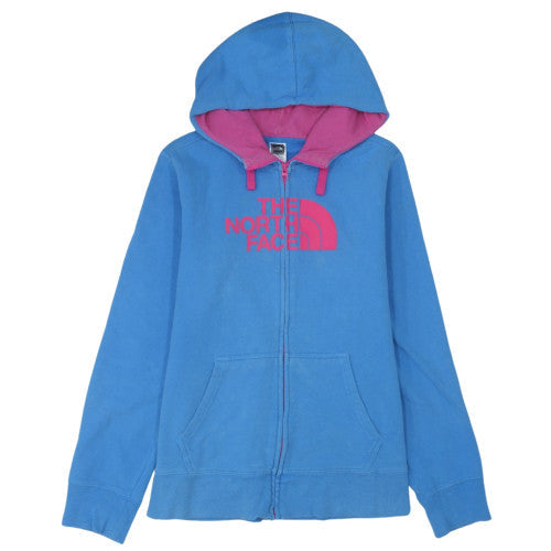 The North Face Blue Full Zip Hoodie Unisex Adults L Regular Fit