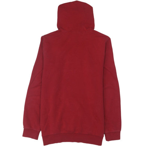 Adidas Men Red Pullover Hoodie L Sports Fleece Sweatshirt