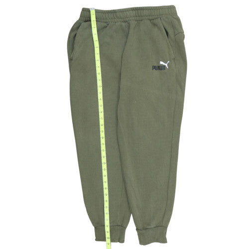 Puma Men Green Regular Fit Jogger Sweatpants Tapered M