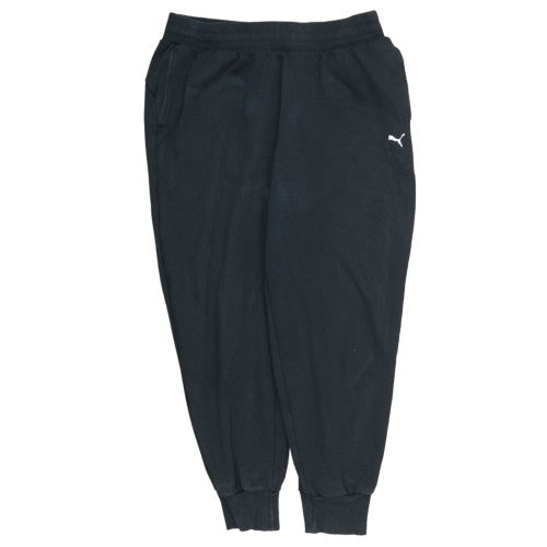 Puma Men's Black Jogger Sweatpants L Regular Fit Fleece Activewear Trousers