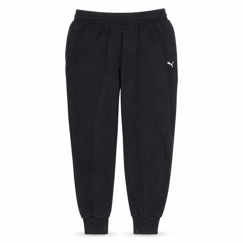 Puma Men's Black Jogger Sweatpants L Regular Fit Fleece Activewear Trousers