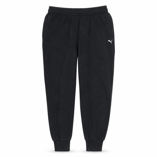 Puma Men's Black Jogger Sweatpants L Regular Fit Fleece Activewear Trousers