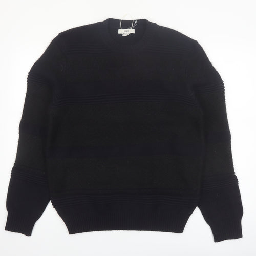 Marks and Spencer Men's Black M Regular Fit Knit Jumper